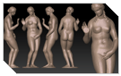Museum Bronze Art Digital 3D Sculptures