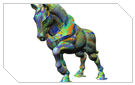Monumental Horse Sculpture - 3D Data Scan Passes